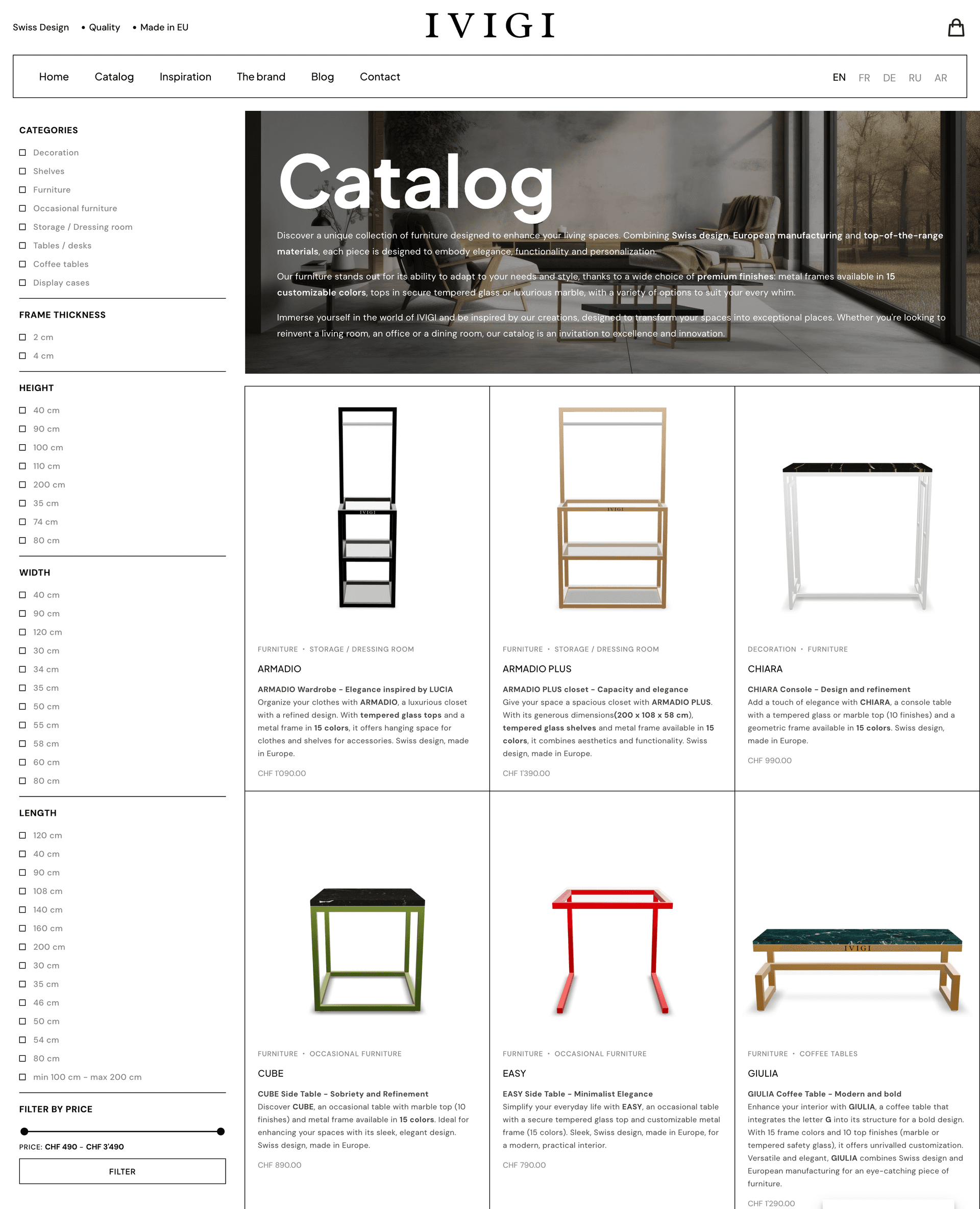 <span class="gradient-text">IVIGI</span> — Mobilier Swiss Design